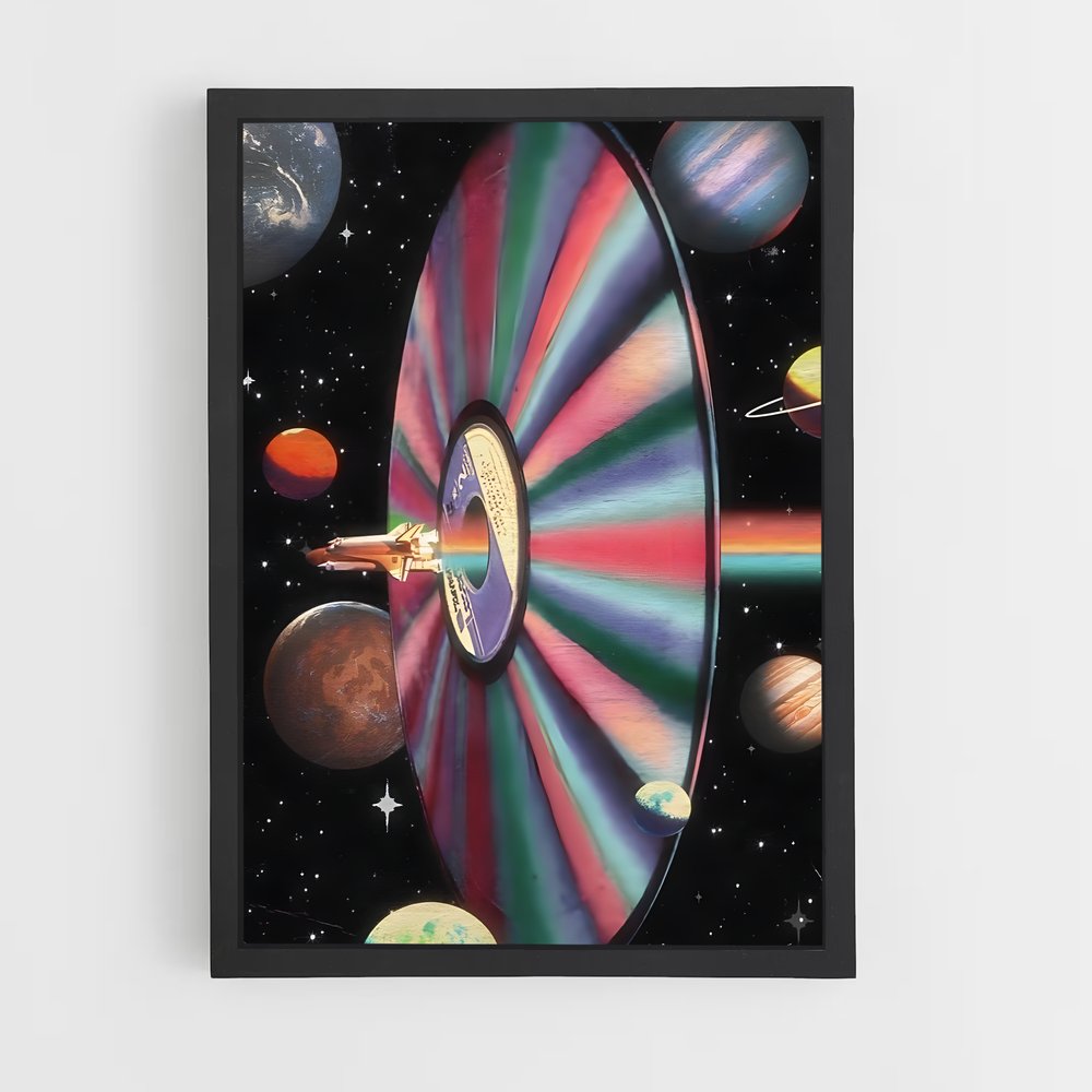 Poster Cosmos Rétro – affiche Espace rétro (vue 2)